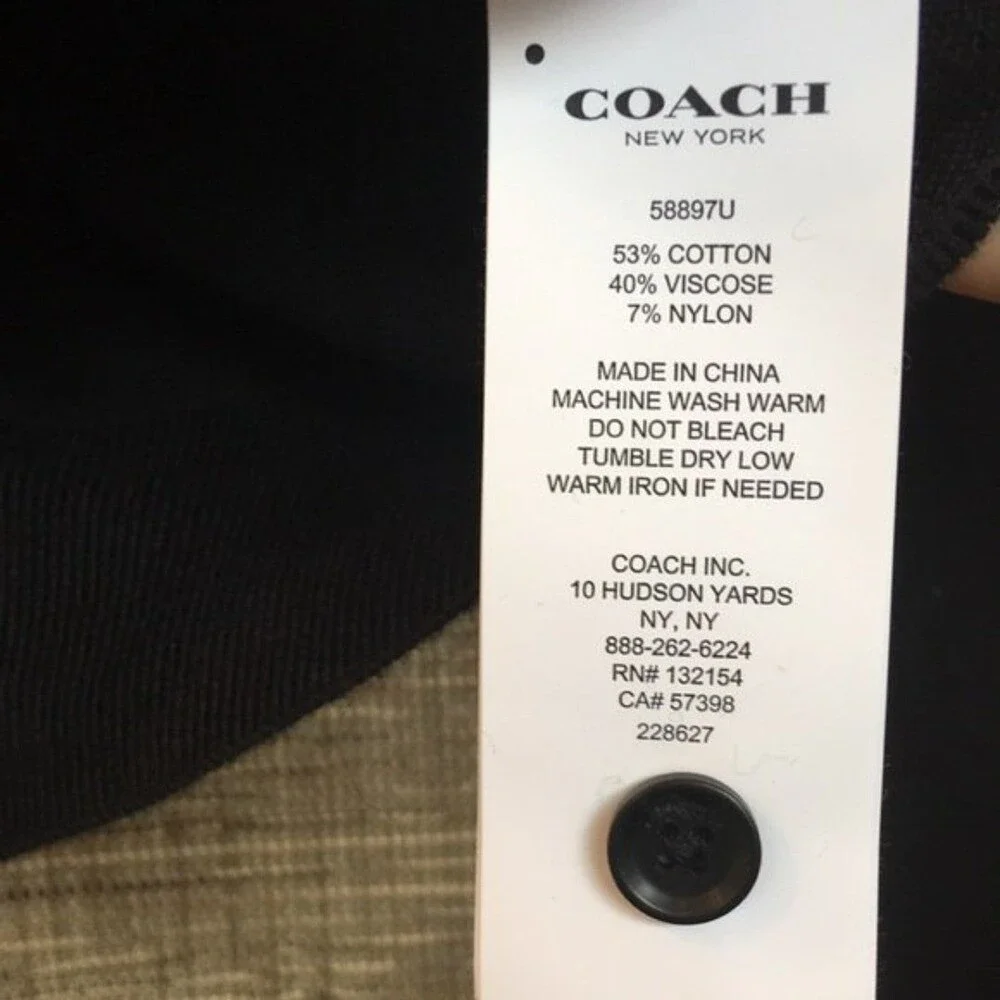 NWOT Coach 1941 cotton blend cardigan sweater